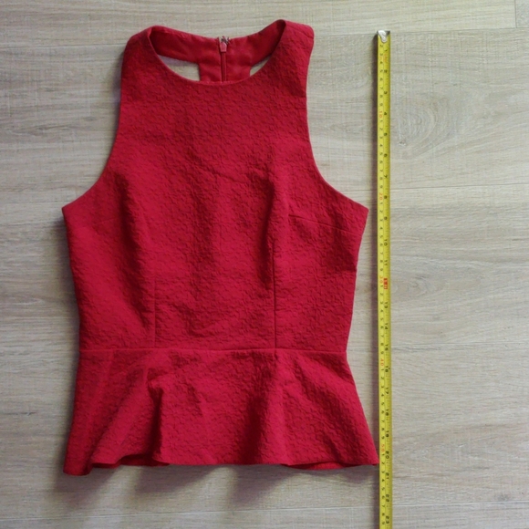 ASOS red peplum top - XS - Picture 5 of 5
